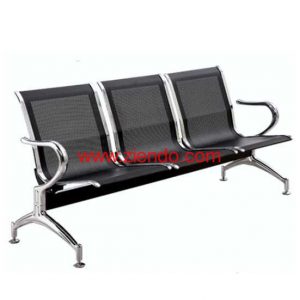 3 Seater Airport Visitors Chair-Black