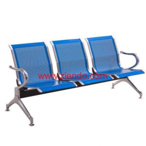 3 Seater Airport Visitors Chair-Blue