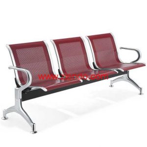 3 Seater Airport Visitors Chair-Wine