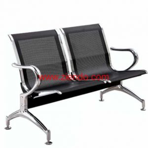 2 Seater Airport Visitors Chair-Black