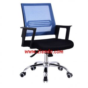 Crest Mesh Office Chair-Blue
