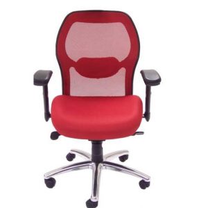 Flexi Mesh Red Office Chair without Headrest