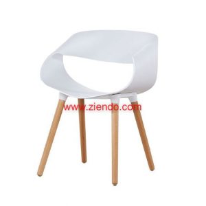 Concord Modern Plastic Dining Chair White