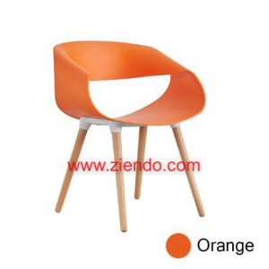 Concord Modern Plastic Dining Chair Orange