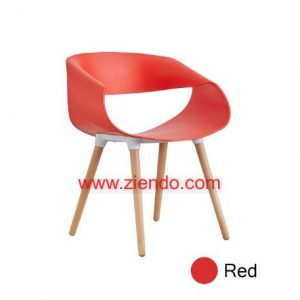 Concord Modern Plastic Dining Chair Red