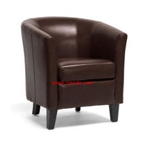 Fulks Single Lounge Sofa Brown