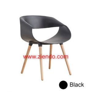 Concord Modern Plastic Dining Chair Black