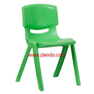 Kids Green Plastic Stackable Chair