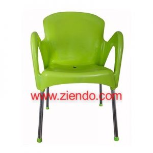 Power Multipurpose Armed Plastic Chair Lemon