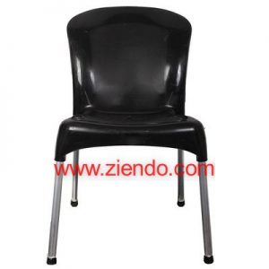 Power Black Armless Plastic Chair
