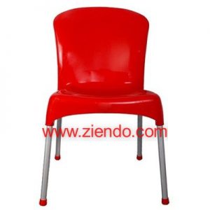 Power Red Armless Plastic Chair