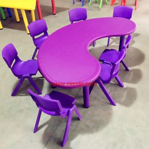 Halfmoon Purple Multipurpose Kids Activity Table Set