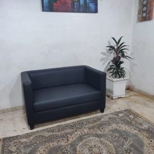 Kowe 2 Seater Leather Office Sofa