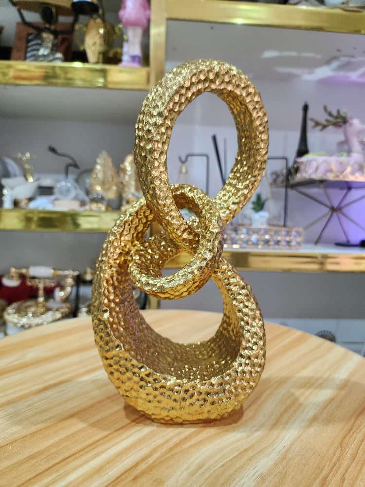 Gold-tone Textured Snake Cuff Bracelet
