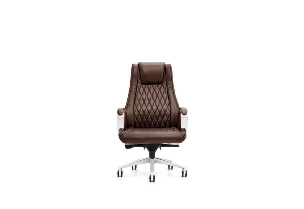 Executive Brown Leather Office Chair