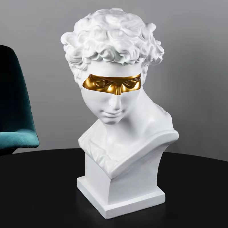 David Diana Bust Sculpture Greek