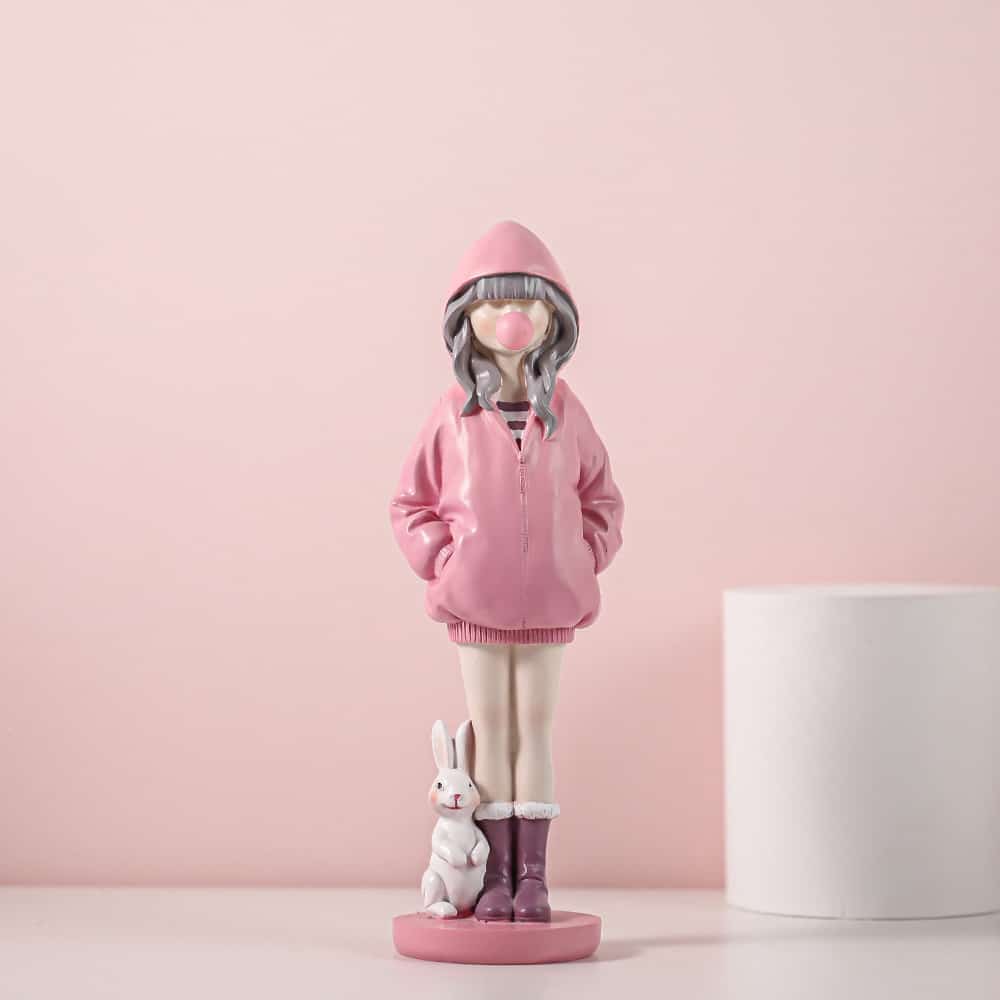 Modern Balloon Girl Figurine
