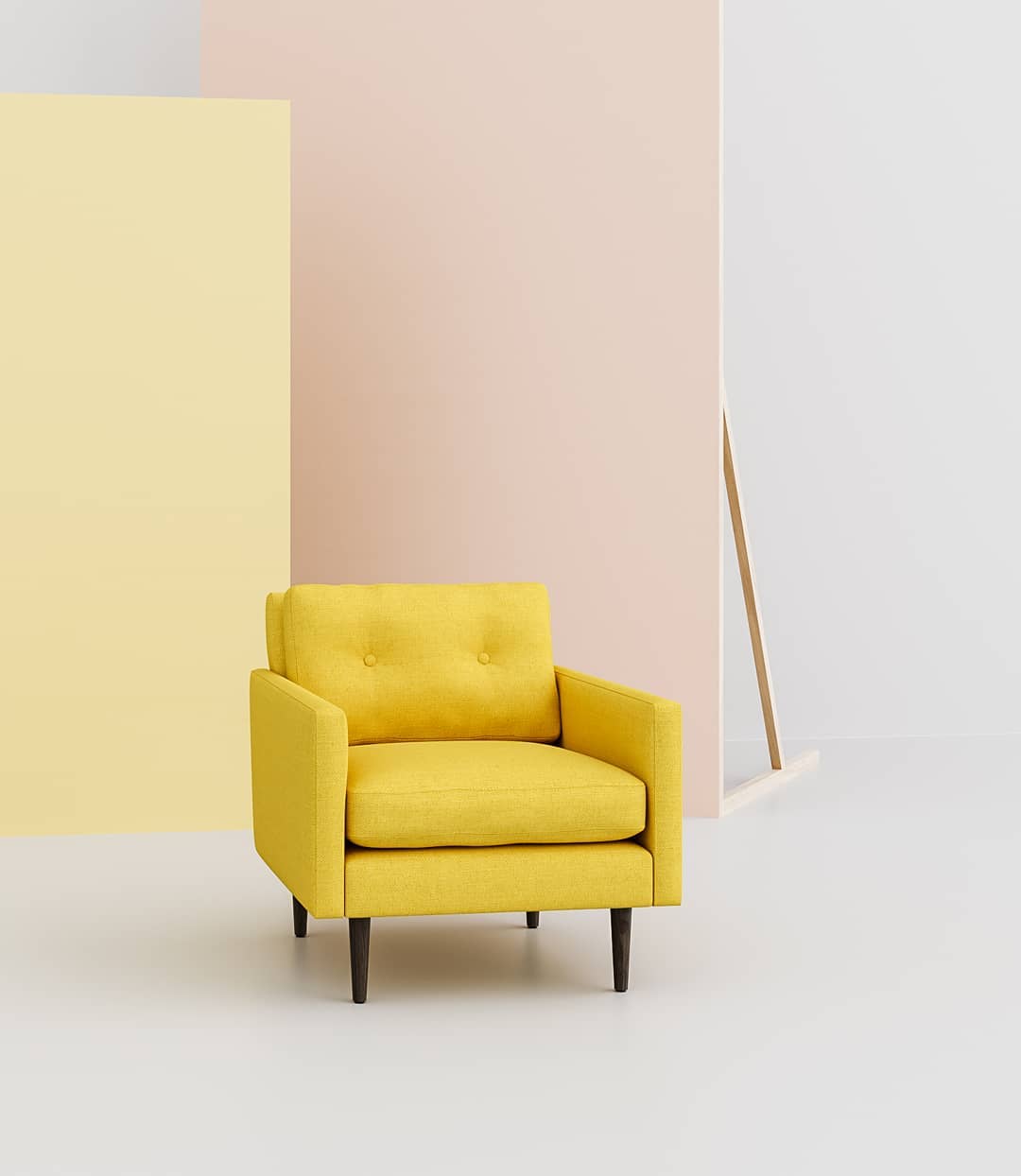 Avignon-Yellow Accent Chair